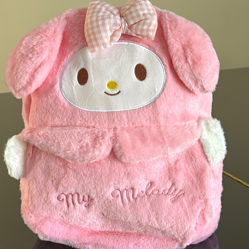 🩷 Sanrio My Melody cute pink fluffy Backpack 🩷